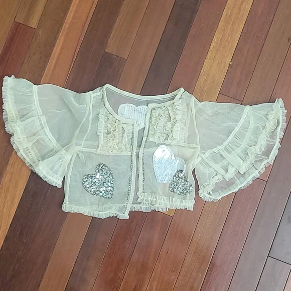 Sheer Girls Couture Sequin Shrug - Picture 1 of 12